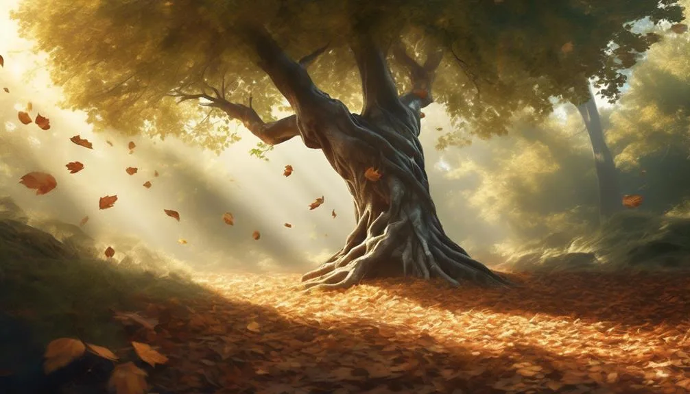 symbolism of falling tree branch