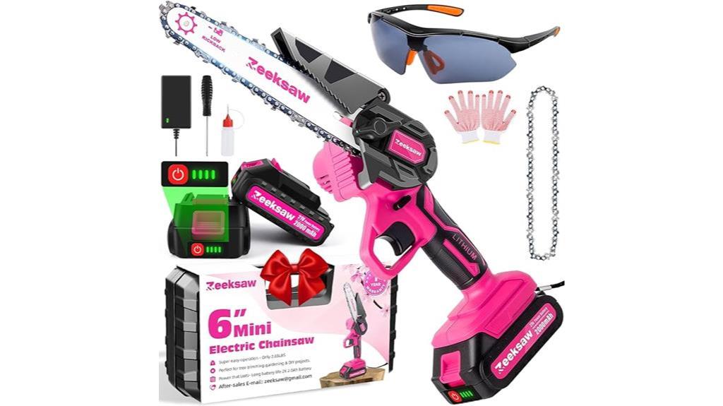 2024 pink mini chainsaw