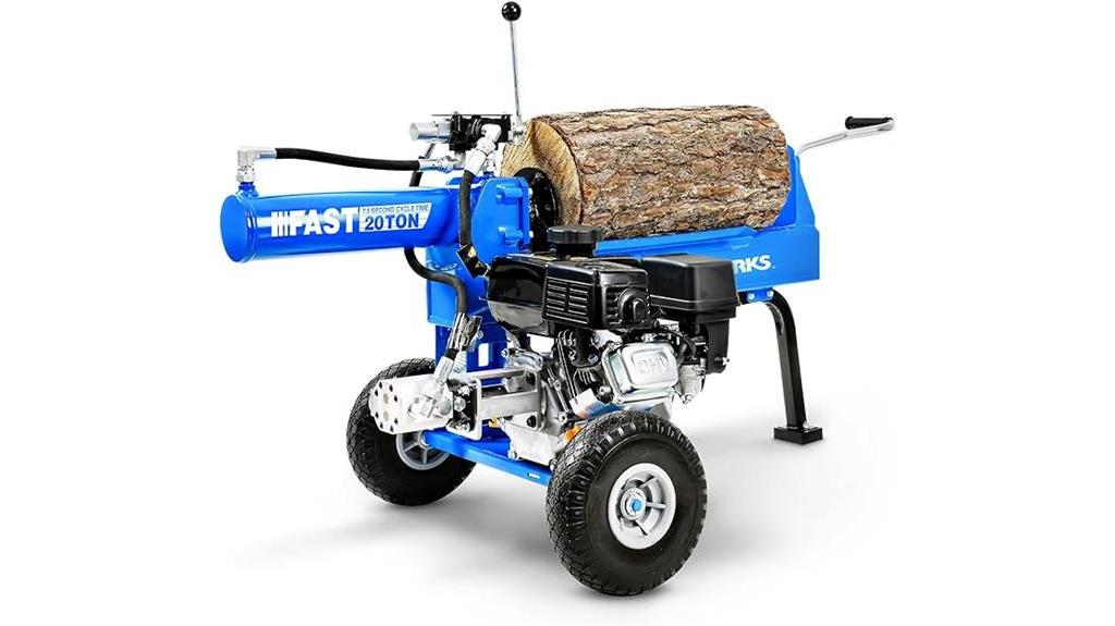 20 ton portable log splitter