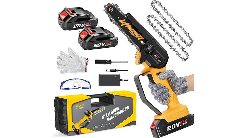 6 inch mini chainsaw bundle