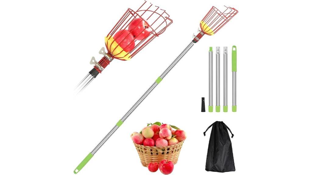 adjustable fruit picker pole