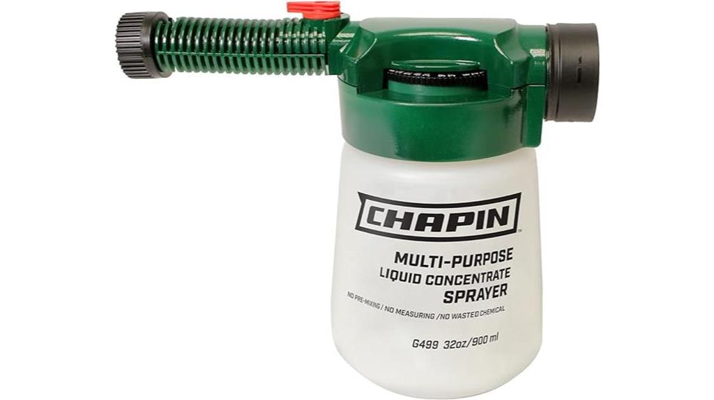 adjustable rate hose sprayer