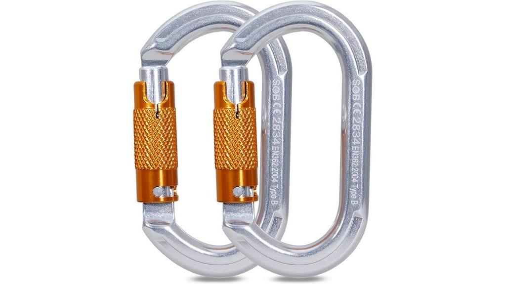 auto locking climbing carabiners