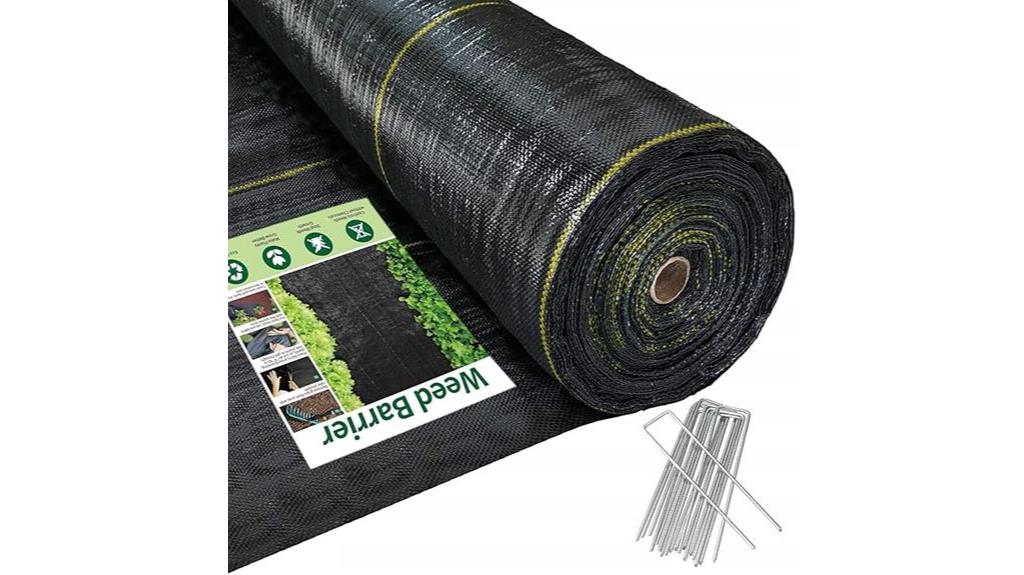 black weed barrier fabric