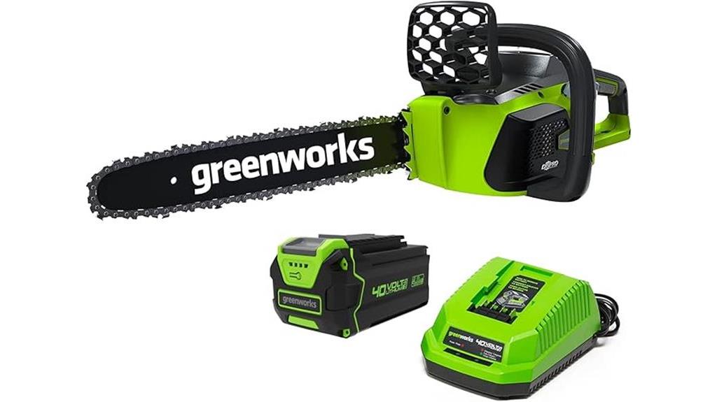 brushless cordless chainsaw greenworks