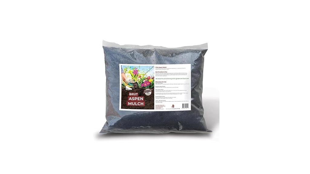 brut organic aspen mulch