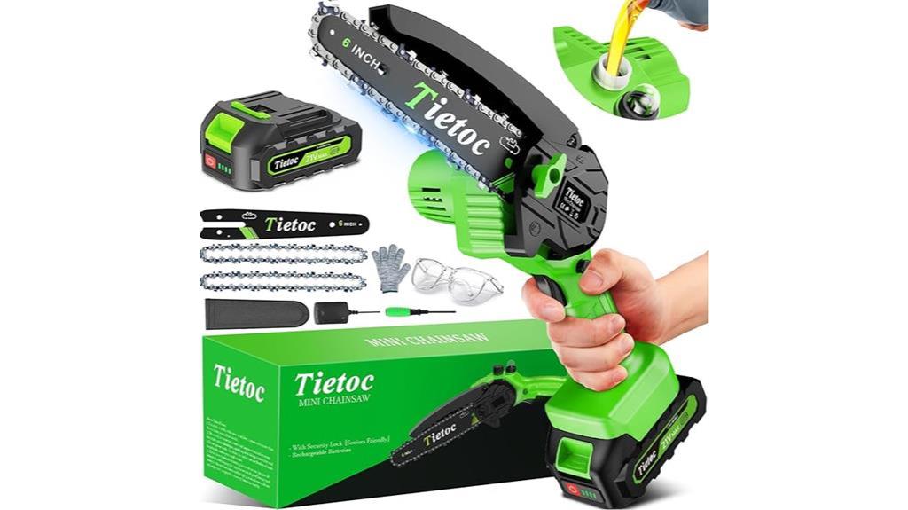 compact battery operated chainsaw