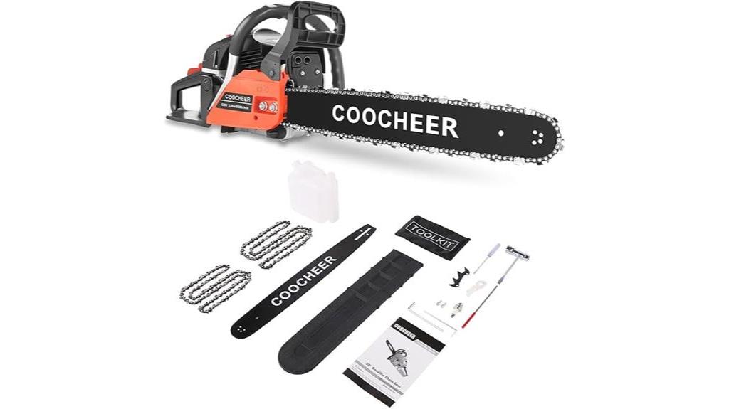 coocheer 62cc chainsaw 20 inch