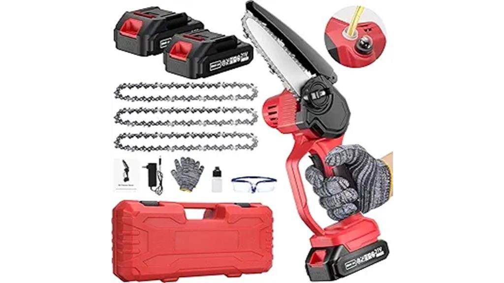 cordless 6 inch mini chainsaw