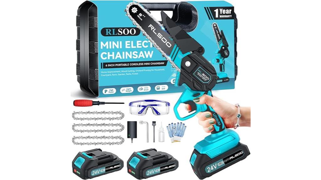 cordless 6 inch mini chainsaw