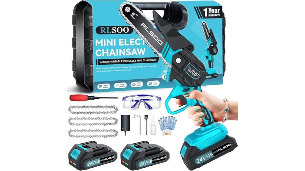 cordless mini chainsaw bundle