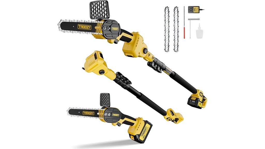 cordless pole saw chainsaw