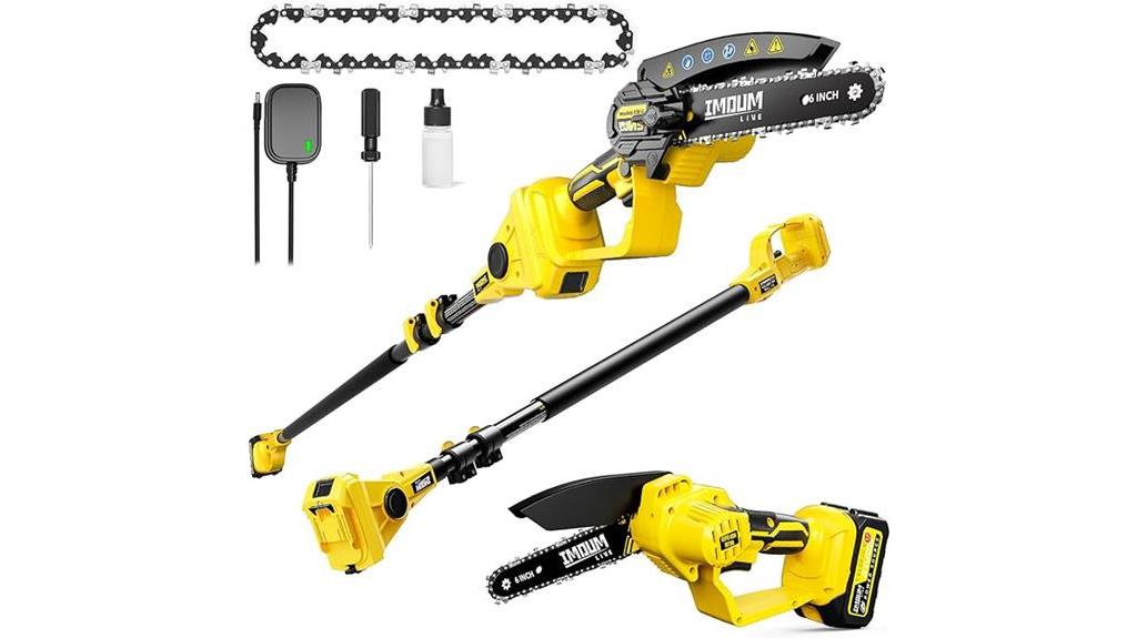 cordless pole saw combo