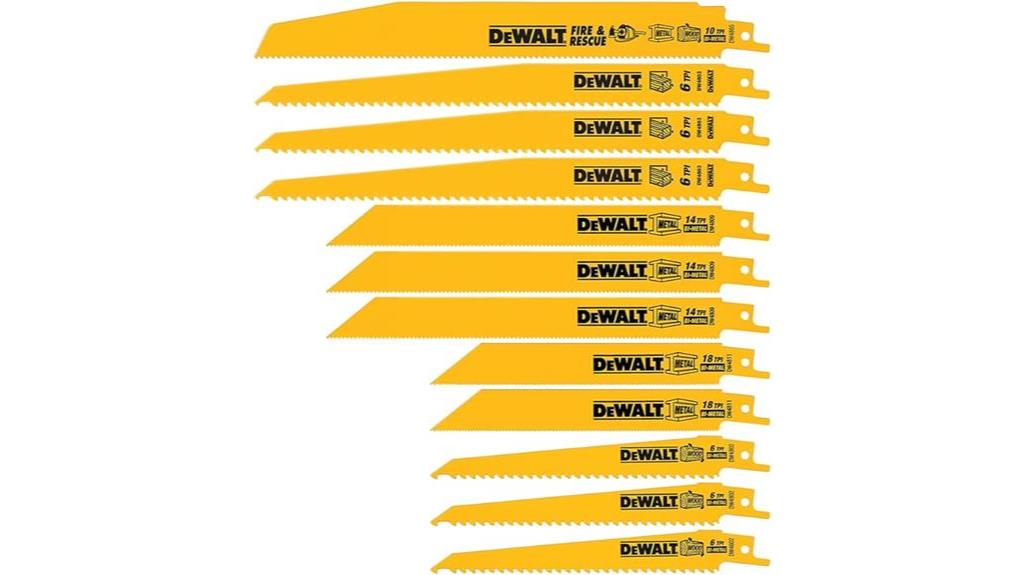 dewalt reciprocating saw blades