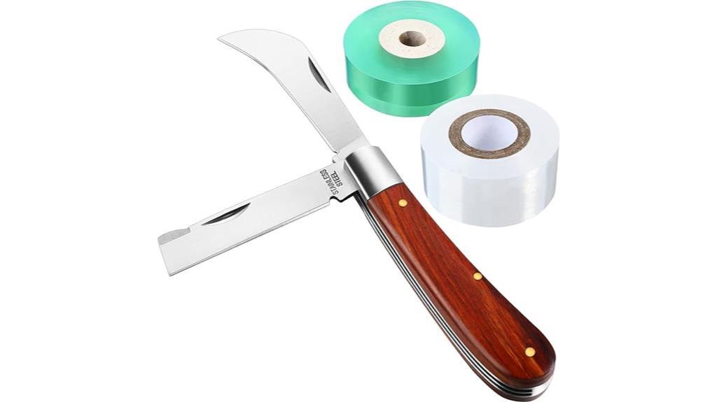 grafting knife with tape