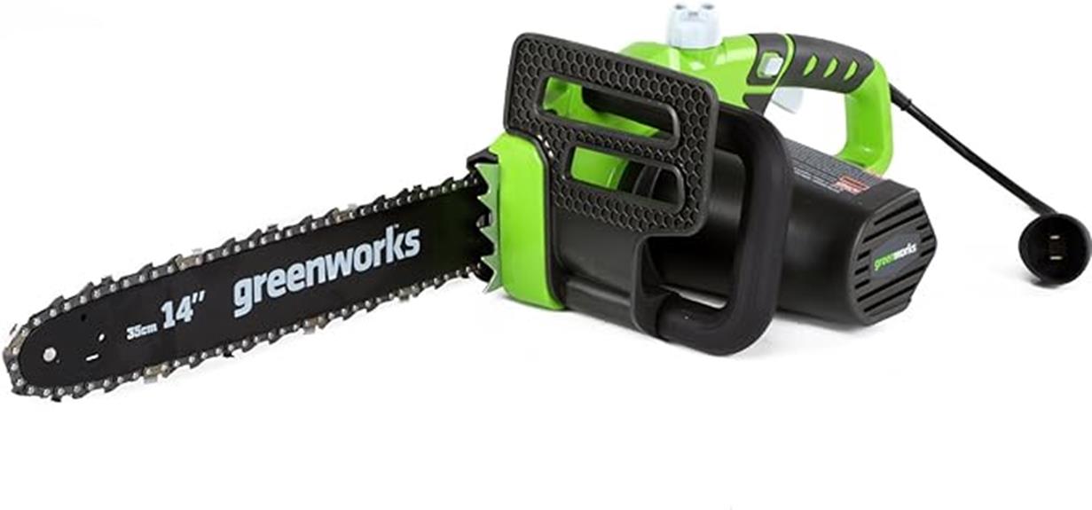 greenworks 14 inch corded chainsaw