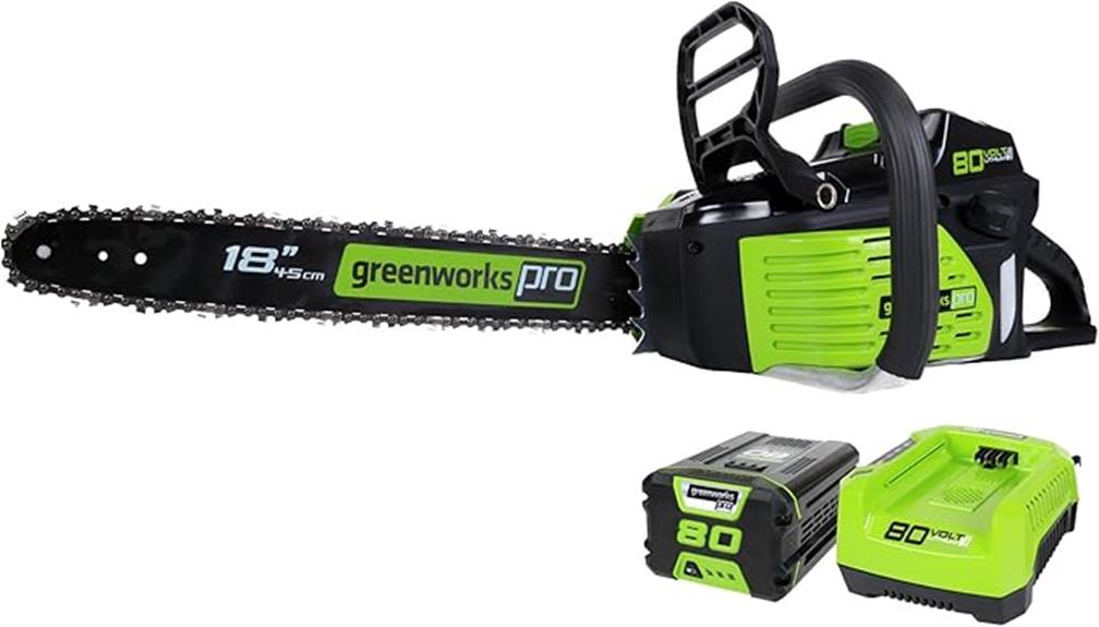 greenworks 80v cordless chainsaw