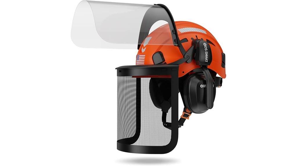 multi functional chainsaw safety helmet