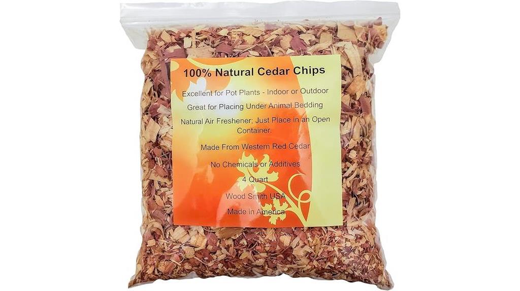 natural cedar shavings mulch