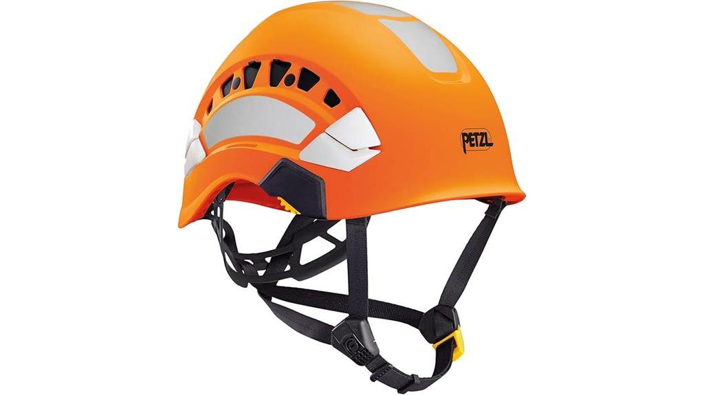 orange hi viz helmet