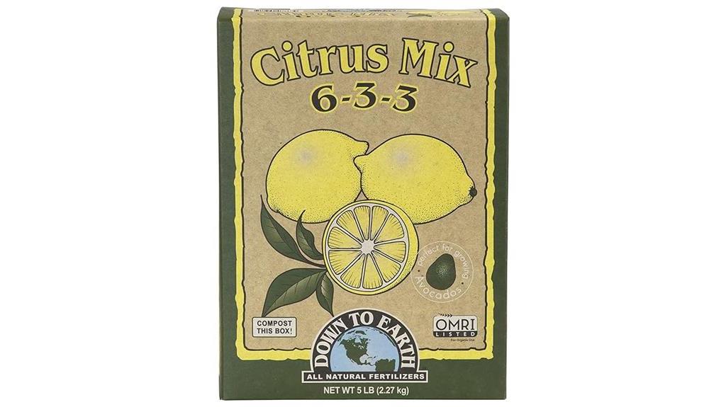 organic citrus fertilizer box