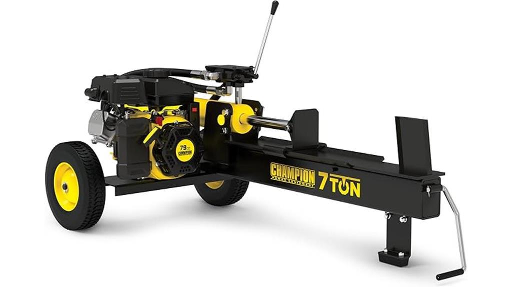 powerful 7 ton log splitter