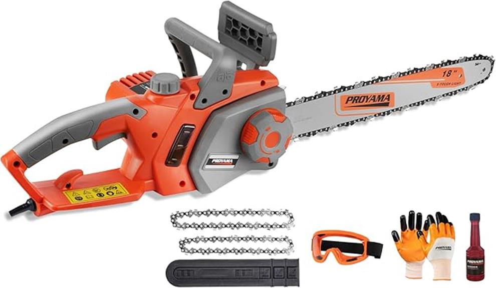 powerful electric chainsaw tool