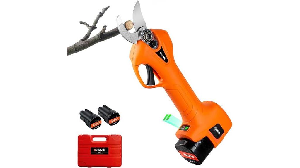 rechargeable battery pruning shears