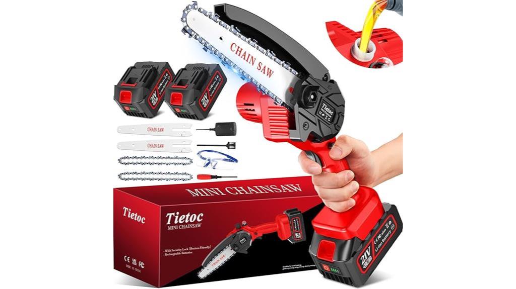 tietoc 6 inch cordless chainsaw