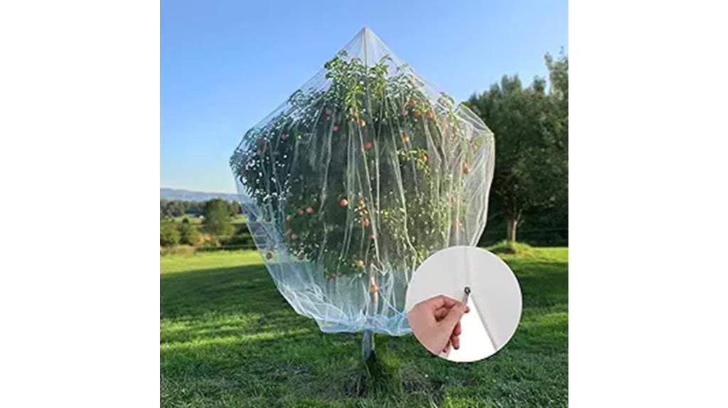 zippered fruit tree netting