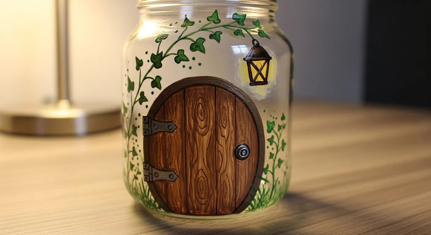 24 Lovely Painted Glass Jar Ideas For Cute Display Pieces
