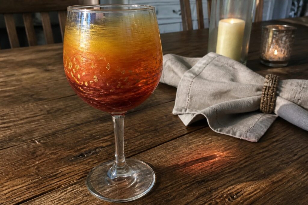 Fall Painted Wine Glasses