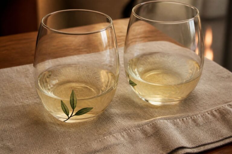 Painted wine glasses with unpainted rims