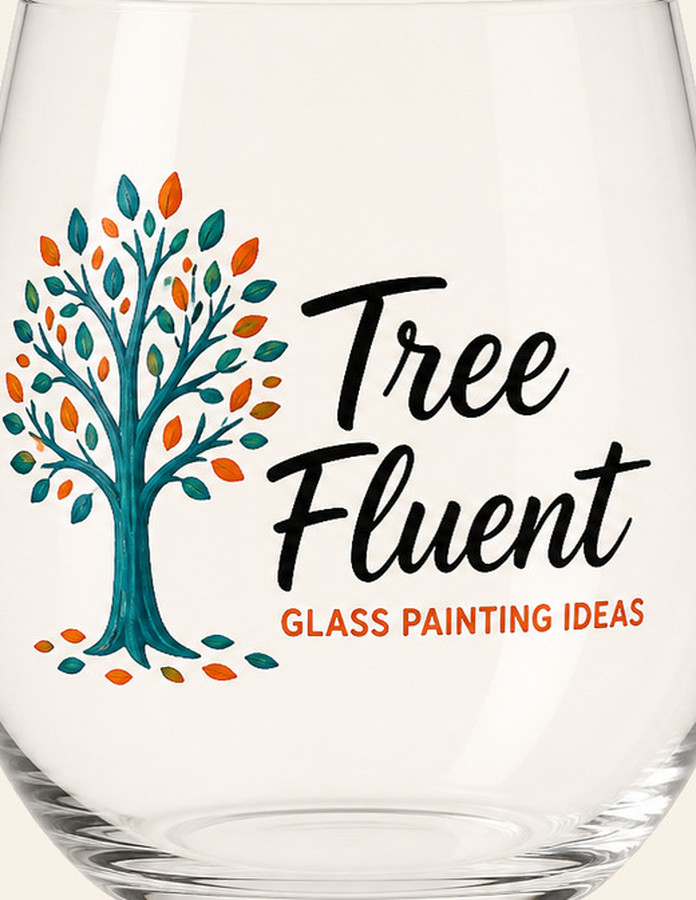 Tree Fluent glass painting ideas
