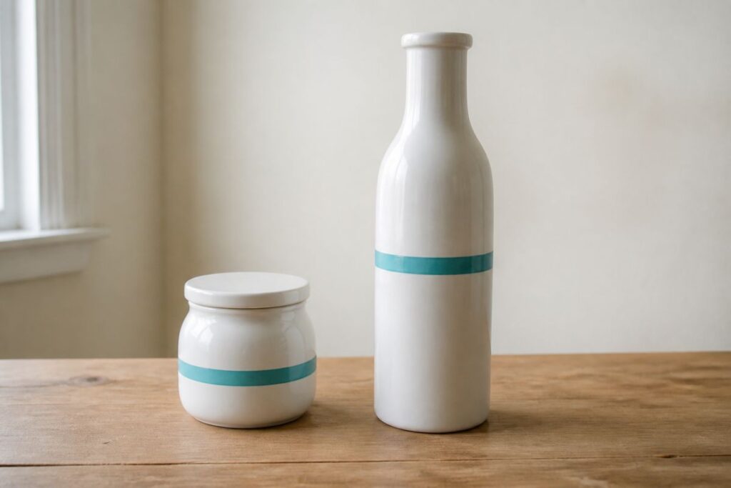How to Paint Short Jars Versus Tall Bottles